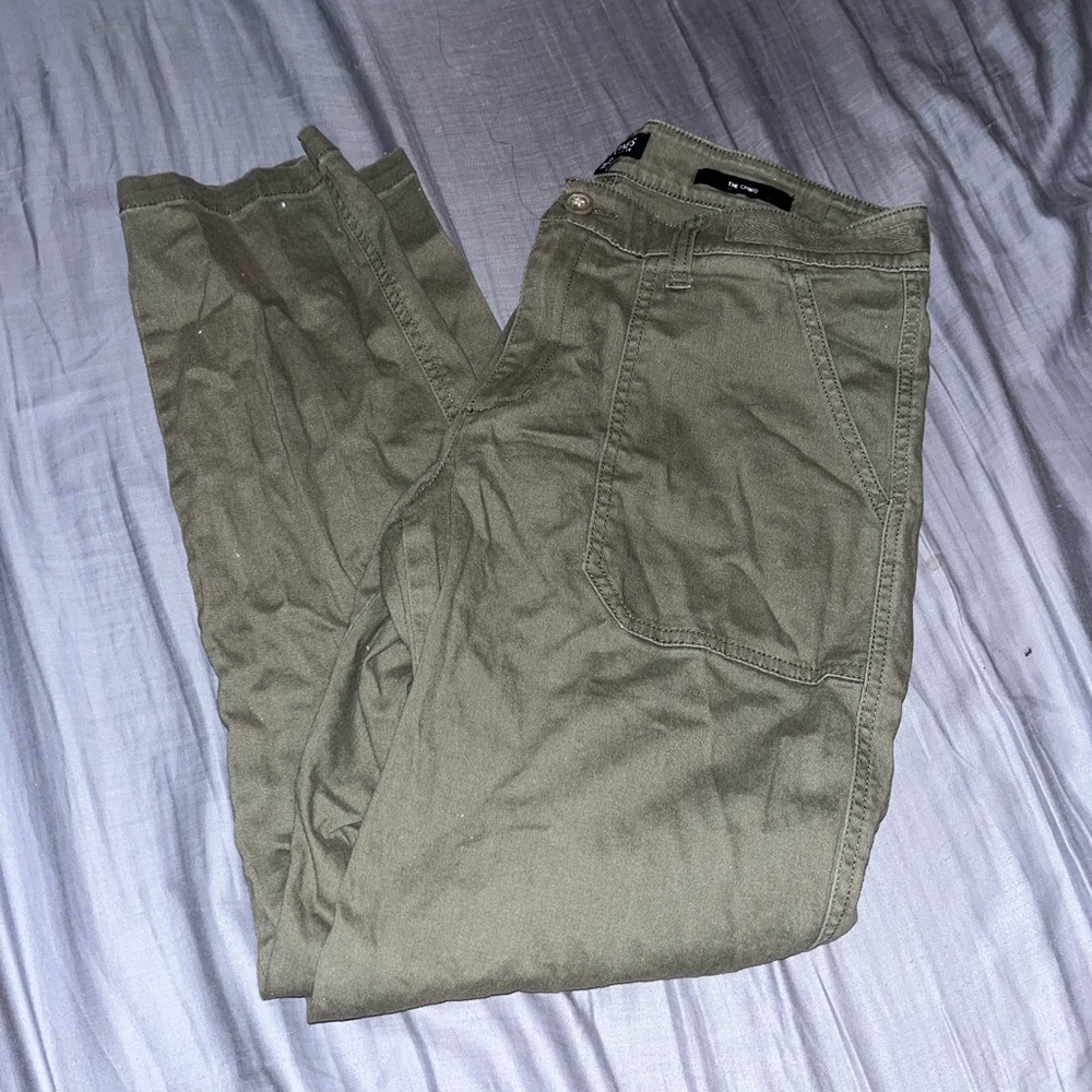 jones new york olive green cargo pants size 8